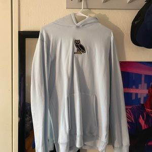 OVO Classic Owl Hoodie Baby Blue